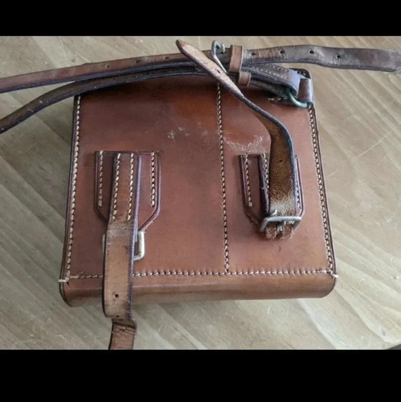 Vintage Sandwich case and  Saddle Canteen 1950's - Picture 10 of 11